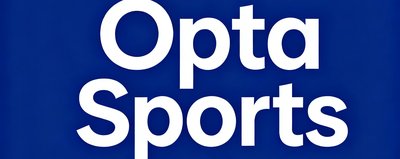 Opta Sports品牌标识，深蓝底色配白色文字，代表全球领先的体育数据供应商。