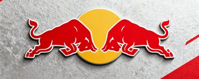 红牛品牌标识，红色双牛图案，代表MK体育在电竞赛事领域的深度品牌合作。